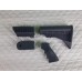 Kit de Acessórios em ABS para Caçadora - Coronha M4 - Handguard - Telha e Pistolgrip (CINZA)